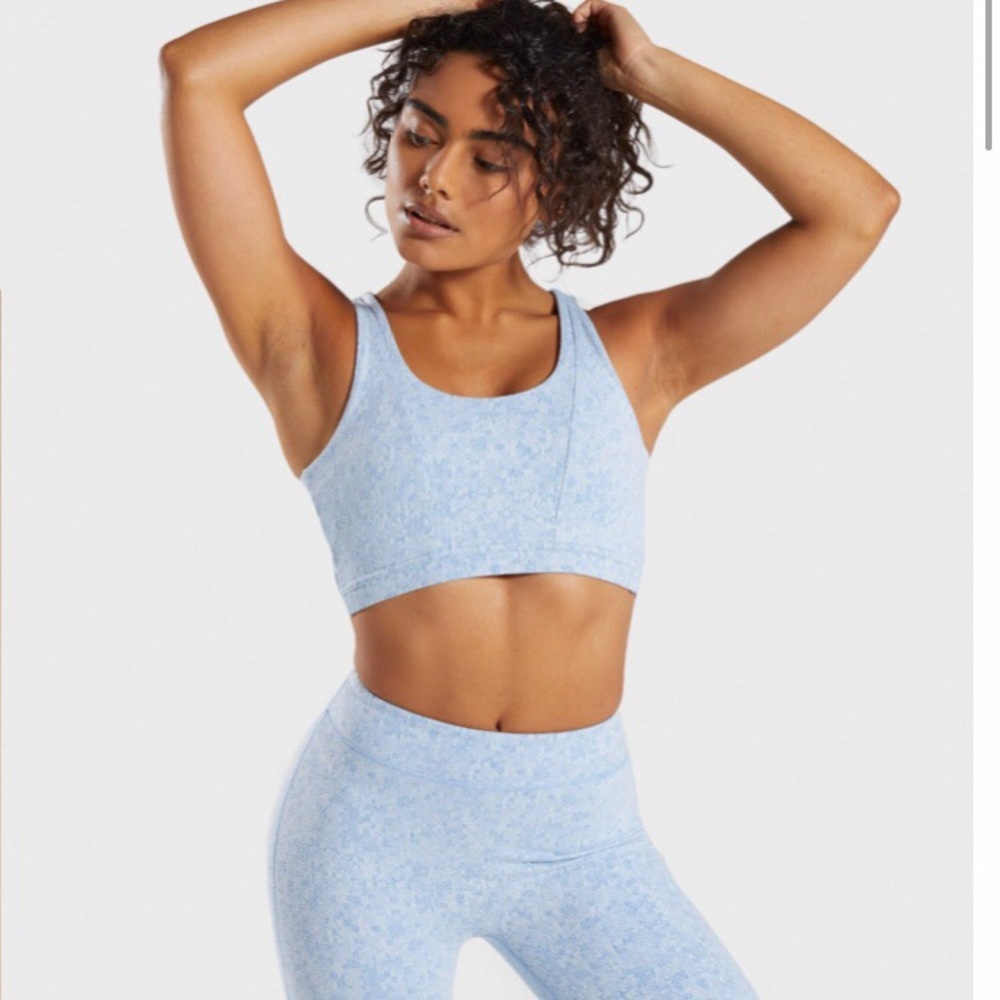 Gymshark Fleur Collection leggings and sports bra